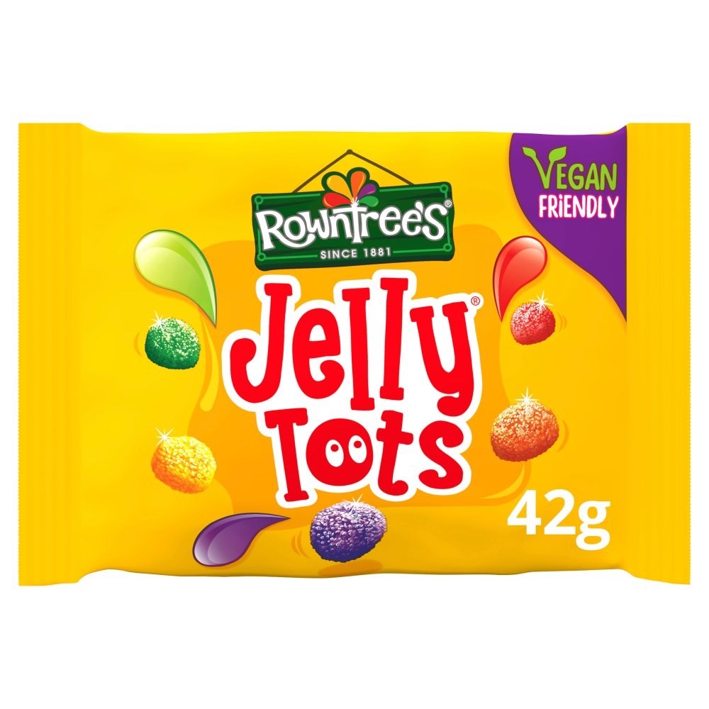 42g x 36 Rowntree's Jelly Tots Sweets Bulk Box Fruit Flavoured Vegan Vegetarian