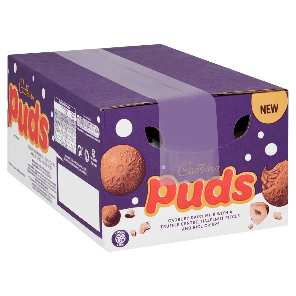 35g x 48 Cadbury Dairy Milk Chocolate Puds Single Bulk Box Xmas Festive Treat