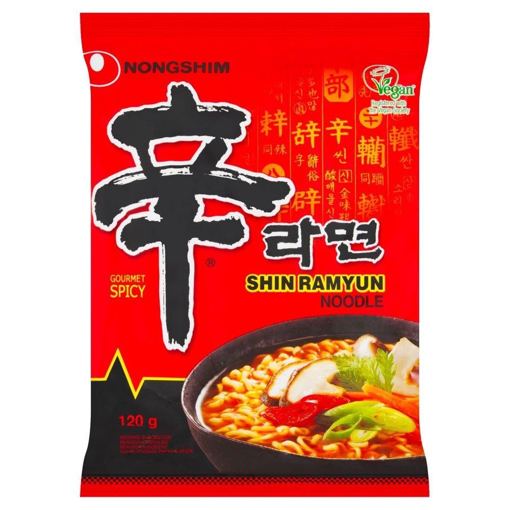 Nongshim Shin Ramyun Spicy Korean Noodles | 68g Cup & 120g Packs