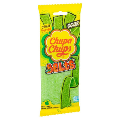 Chupa Chups Soft Candy Belts 90g x 18 | Strawberry, Green Apple & Mixed Fruit