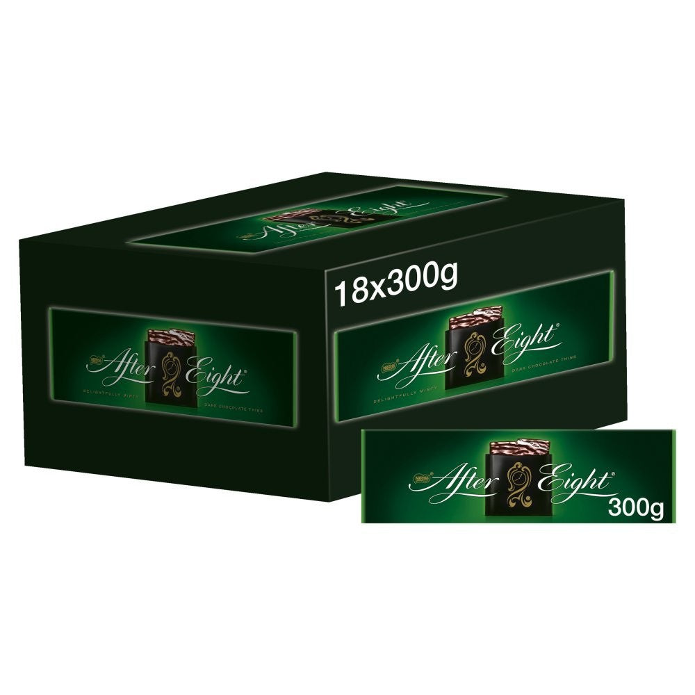 After Eight Dark Mint Chocolate Box 300g Single & Multipack - Bulk Box