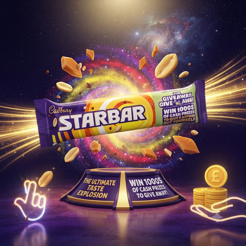 Cadbury Starbar Milk Chocolate Bar 49g x 32Bulk Box British Caramel Peanut snack