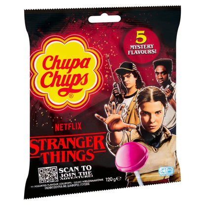 Chupa Chups Stranger Things Lollipops 120g x 12 | 5 Mystery Flavours