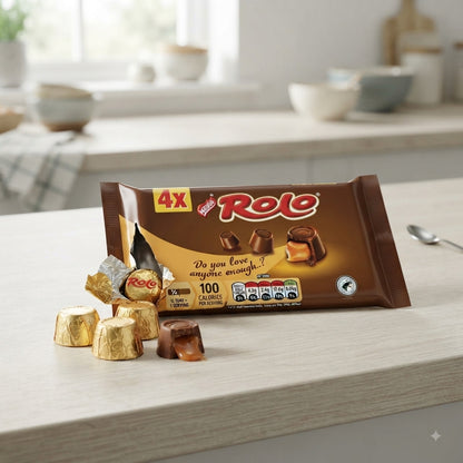 166.4g x12 Rolo Milk Chocolate Toffee Tube 4 Pack Multipack Bulk Case Wholesale