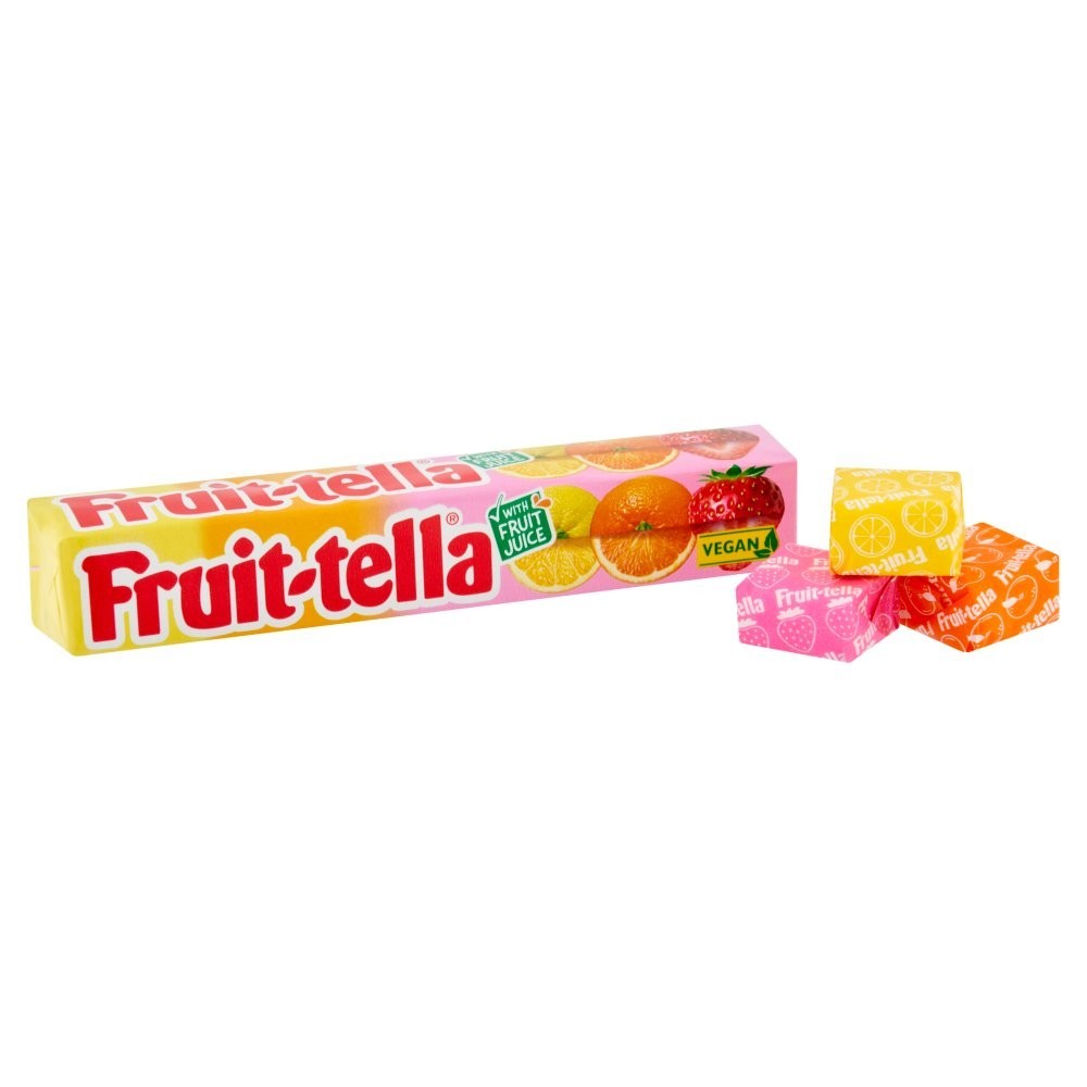 Fruit-tella Fruit Juice Chew Sweets 41g x 40 | Vegan Multipack