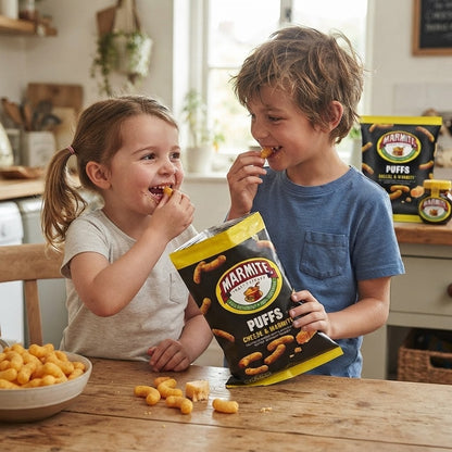 Cheese & Marmite Puffs 60g x 18 | Full-Flavour Vegetarian Snacks