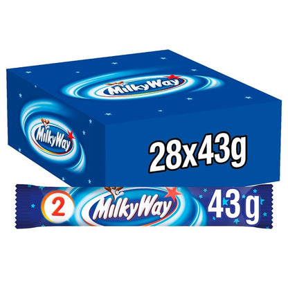 43g Milky Way Nougat & Milk Chocolate Snack Bar Bulk Box Multipack