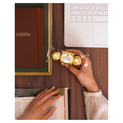 Ferrero Rocher Milk Chocolate Hazelnut Pralines Treat Pack T3 37.5g x16 Display