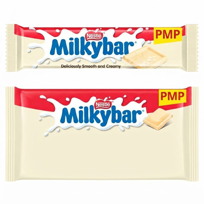 Nestle Milkybar White Chocolate Bar Bulk Box - 25g x 40 or 90g x 20 Sharing Bar