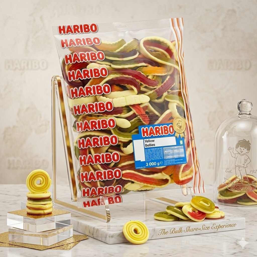 HARIBO Yellow Bellies Fruit & Foam Gums 3kg | Bulk Bag