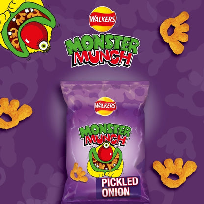 Walkers Monster Munch Grab Bag Crisps 40g x 35 | 3 Classic Flavours | Bulk Box