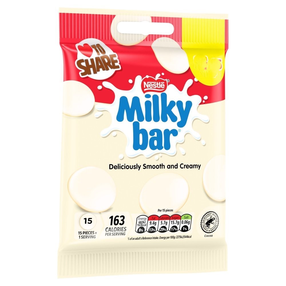 Milkybar White Chocolate Buttons Multipack Bulk Buy Giant Buttons or Small Bags