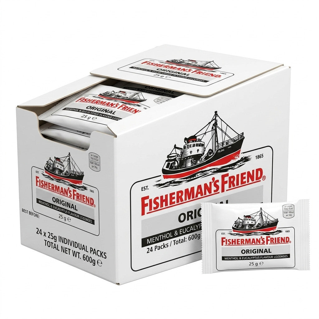 Fisherman's Friend Original Lozenges 25g x 24 | Menthol & Eucalyptus