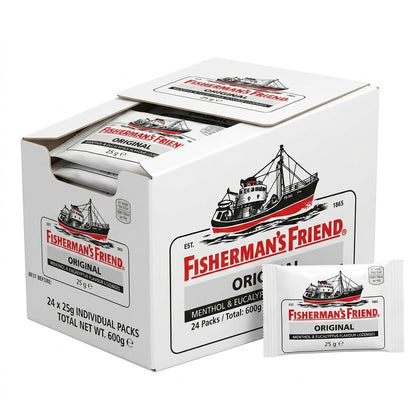 Fisherman's Friend Original Lozenges 25g x 24 | Menthol & Eucalyptus