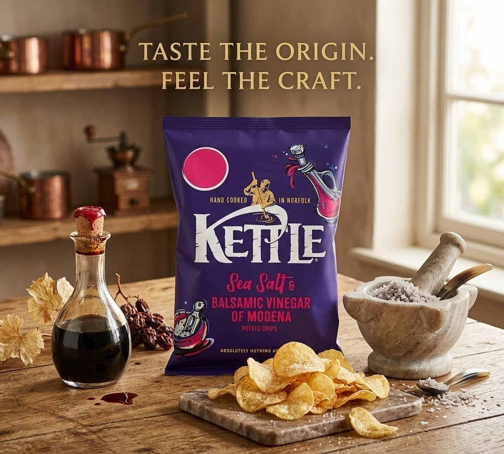 Kettle Chips 80g x 12 | Hand Cooked British Potato Crisps | 6 Flavours