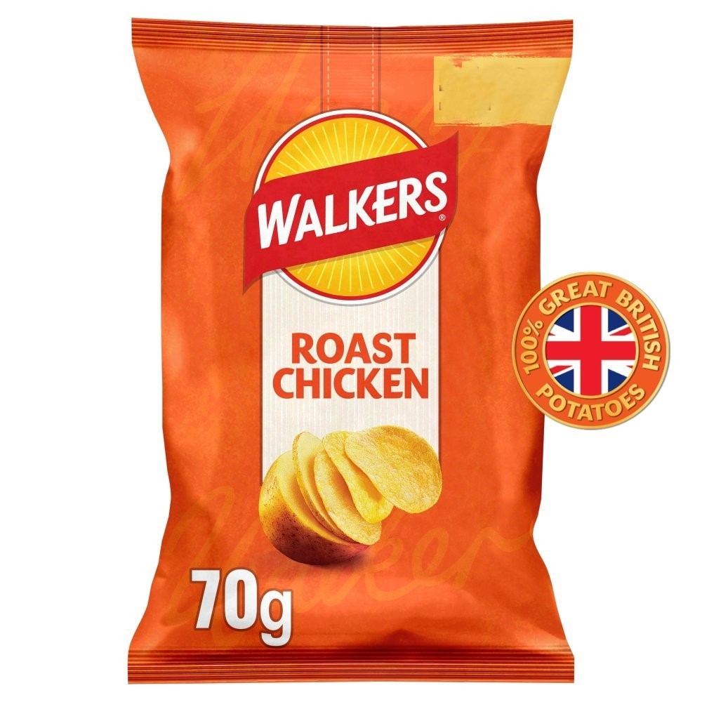 Walkers Sharing Crisps 70g x 18 | 6 Classic Flavours | Great British Potatoes