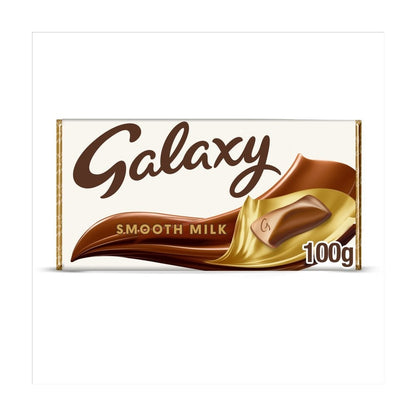 Galaxy Smooth Milk Chocolate Bar Bulk Box Bulk Buy Variety Sizes 42g / 100g x 24