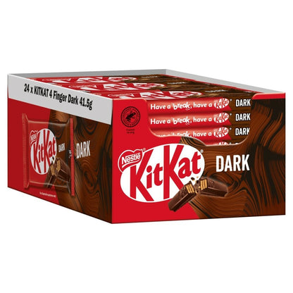 Nestle KitKat 4 Finger Dark Chocolate Bar 41.5g x 24 Bulk Box