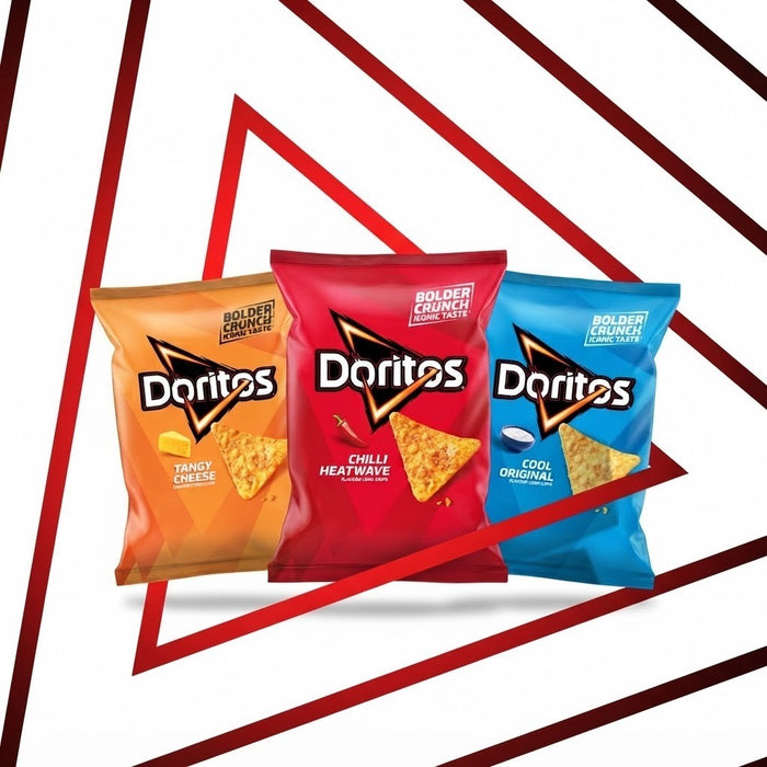 Doritos Tortilla Chips 180g x 12 | Tangy Cheese & Cool Original | Sharing Bags