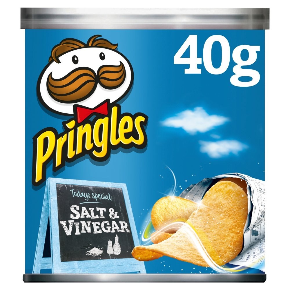 Pringles Multipack Crisps 40g x 12 | Original, BBQ, Salt & Vinegar & Sour Cream & Onion