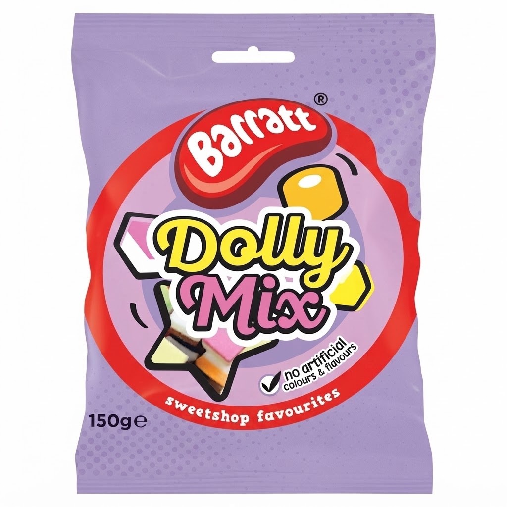 Barratt Dolly Mix Sweets 150g x 12 | Classic Sweetshop Favourites