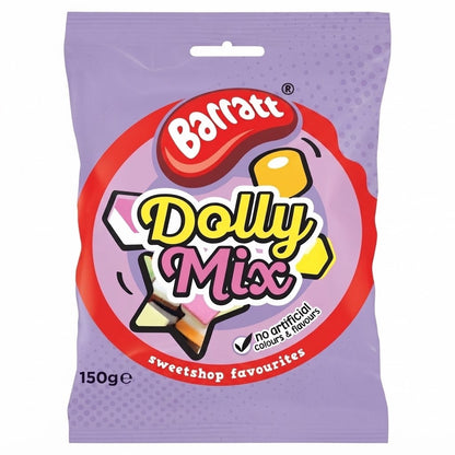 Barratt Dolly Mix Sweets 150g x 12 | Classic Sweetshop Favourites
