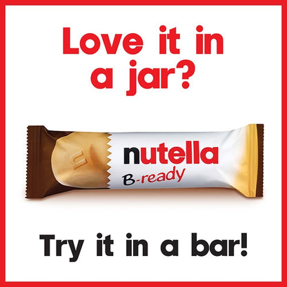 22g x 36 Nutella B-Ready Hazelnut Chocolate Spread Filled Cereal Bar Snack Bulk