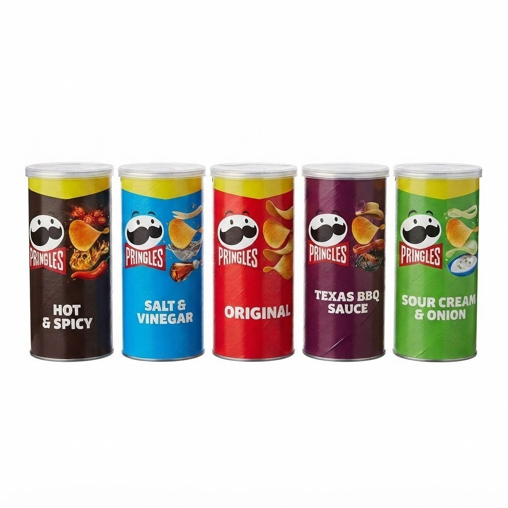 Pringles Snacking Crisps 70g x 12 | 5 Flavours | Bulk Variety Case