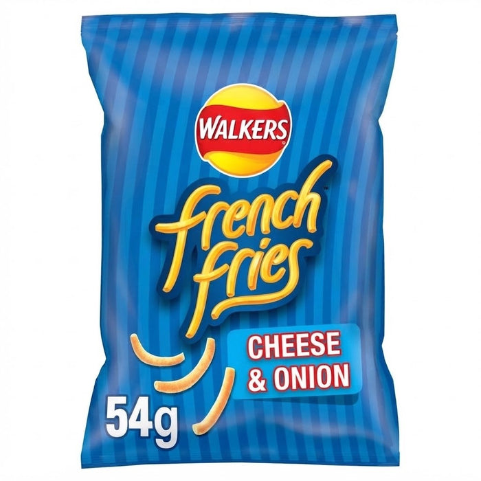 Walkers French Fries Cheese & Onion Crisps 54g x 18 | Case Bulk Snack