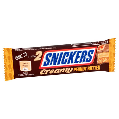 Snickers Creamy Peanut Butter Milk Chocolate Bar Box Choice of Size & Trio/Duo