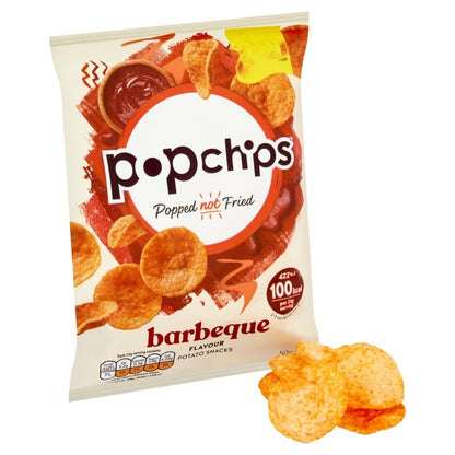 Popchips Crisps 50g x 16 | Sour Cream & Onion or Barbeque
