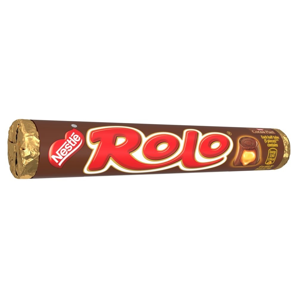 36x Nestle Rolo Milk Chocolate & Toffee Tube 52g Bulk Box Sharing Sweets