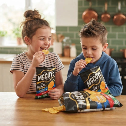 McCoy's Classic Variety Multipack Crisps 25g x 6 x 20 | 3 Full-On Flavours