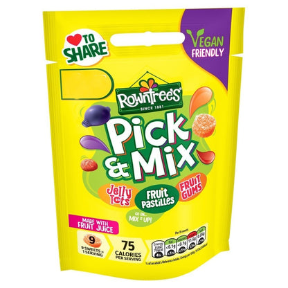10 x Box Rowntree's Fruit Pastilles Random Pick & Mix Gums Sharing Bags Bulk Buy