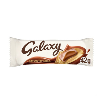 Galaxy Smooth Milk Chocolate Bar Bulk Box Bulk Buy Variety Sizes 42g / 100g x 24