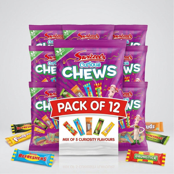 Swizzels Sweet Variety Pack 36 Bags | Scrumptious, Refreshers Choos & Curious Chews