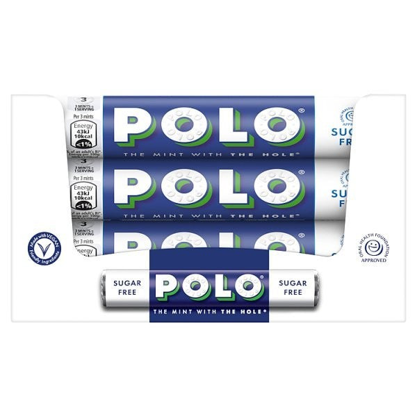 x 32 Nestle Polo Mint Tubes 34g Bulk Box - Original Spearmint Sugar Free Choice