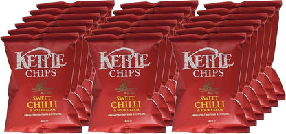 Kettle Sweet Chilli & Sour Cream Potato Chips 40g x 18 | Hand Cooked
