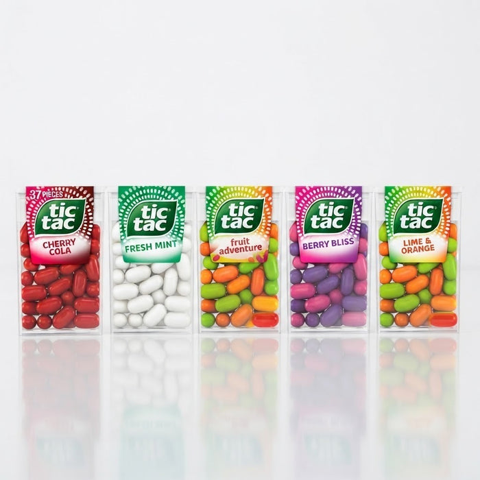 Tic Tac Mint & Fruit Sweets 18g | 24 or 144 Pack | Bulk Box