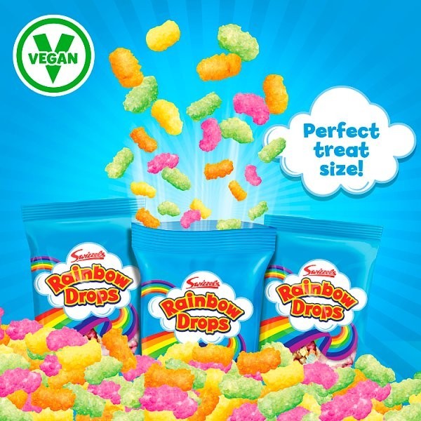 Swizzels Rainbow Drops Multipack Sweets 32g x 24 / 10g x 60 | Vegan
