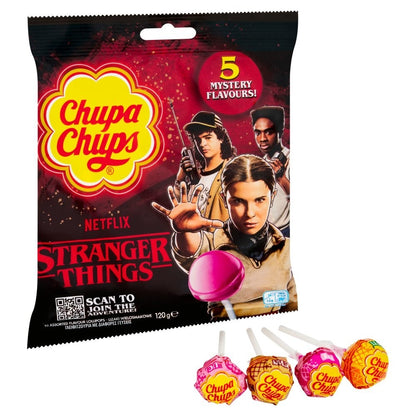Chupa Chups Stranger Things Lollipops 120g x 12 | 5 Mystery Flavours