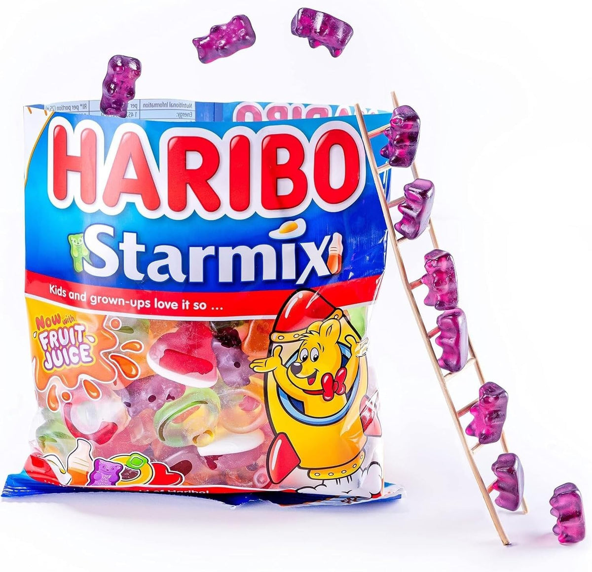 HARIBO Sharing Bags 140g x 12 | 18 Jelly & Foam Sweet Varieties