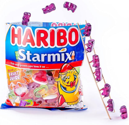 HARIBO Sharing Bags 140g x 12 | 18 Jelly & Foam Sweet Varieties