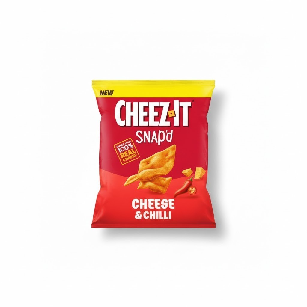 Cheez-It Thin & Crispy Baked Cheese Snacks 65g x 16 | Double Cheese or Cheese & Chilli