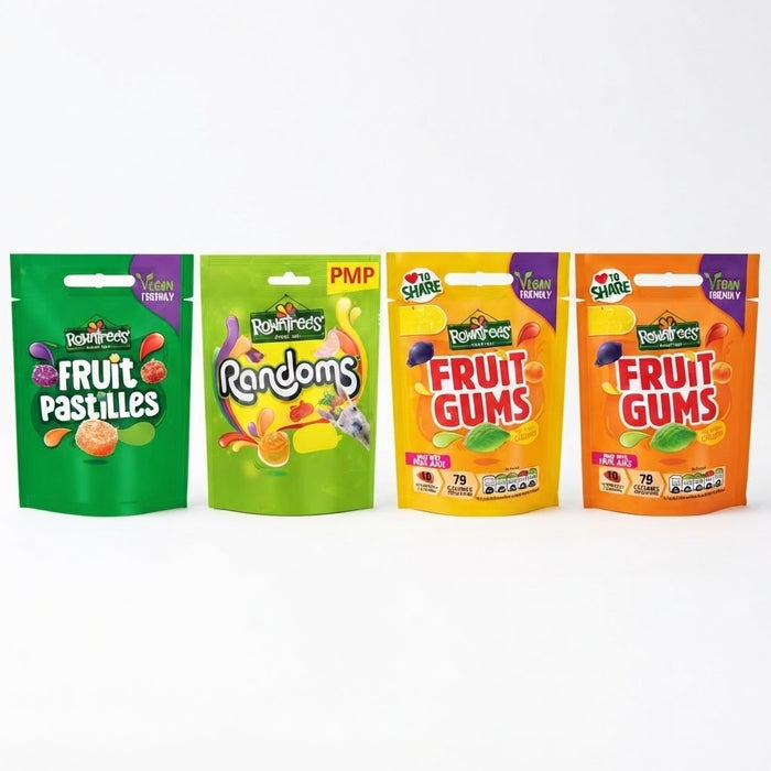 10 x Box Rowntree's Fruit Pastilles Random Pick & Mix Gums Sharing Bags Bulk Buy