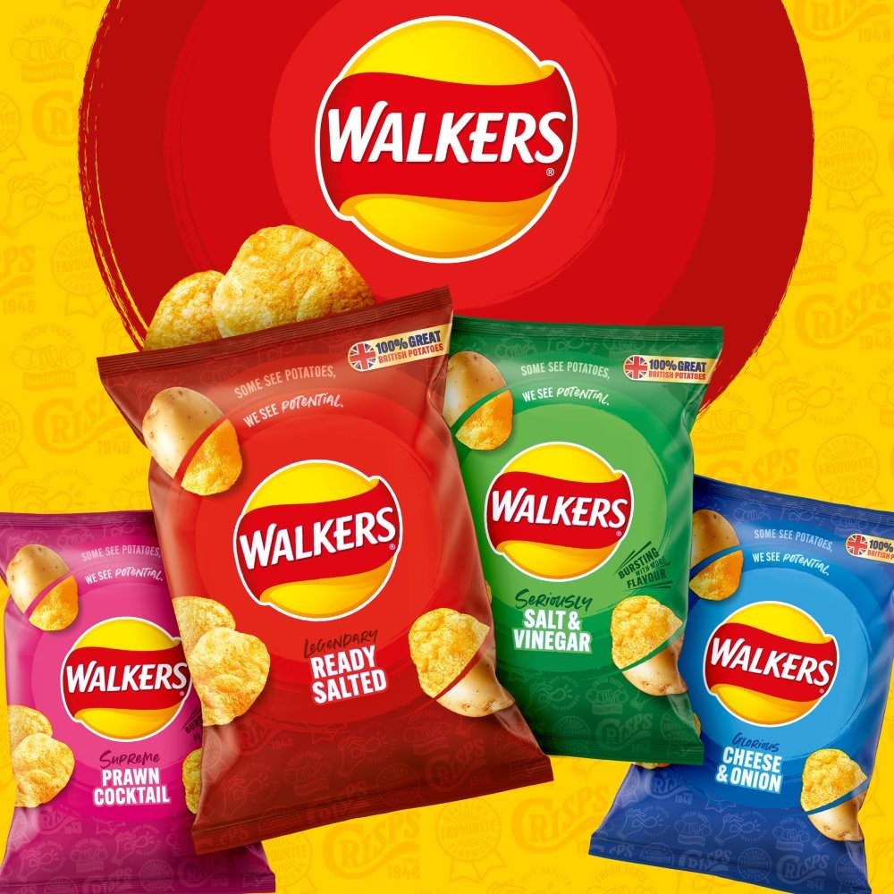 Walkers Classic Variety Crisps 6 x 25g | 3 Favourite Flavours