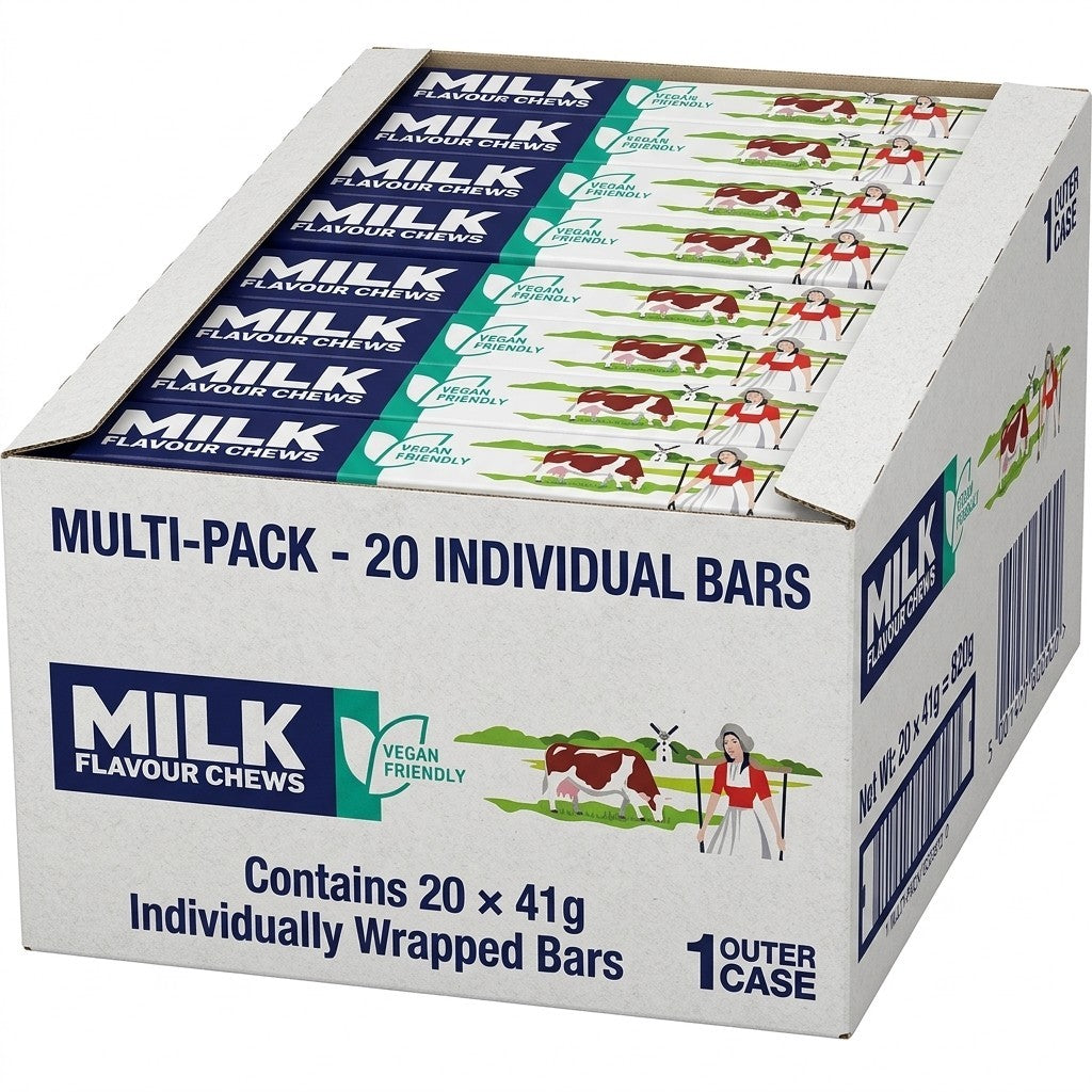Smiths Milk Chews 41g x 20 | Retro Milk Flavour Sweets