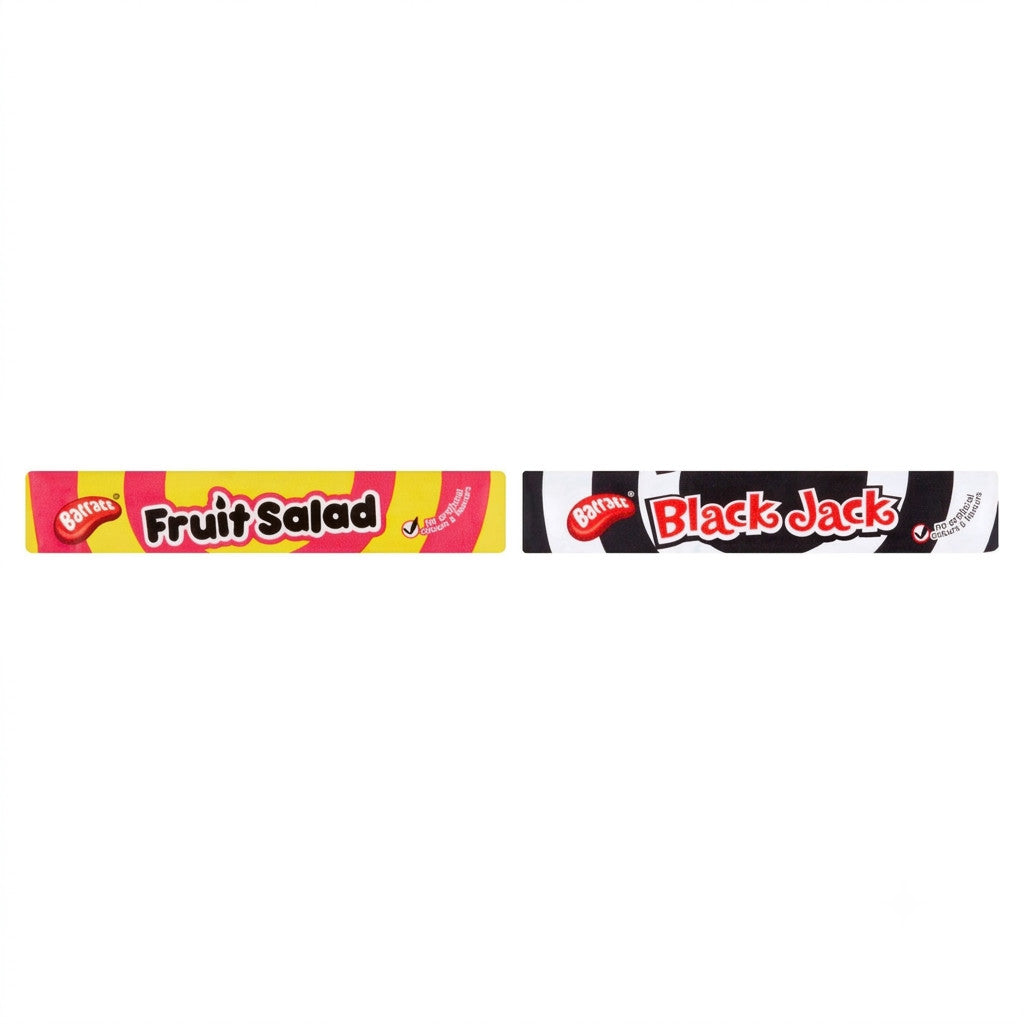 Barratt Fruit Salad & Black Jack Chews 36g x 40 | Vegetarian