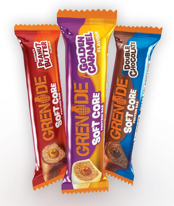 Grenade Soft Core Protein Bars 50g x12 Box - Low Sugar High Protein Snacks