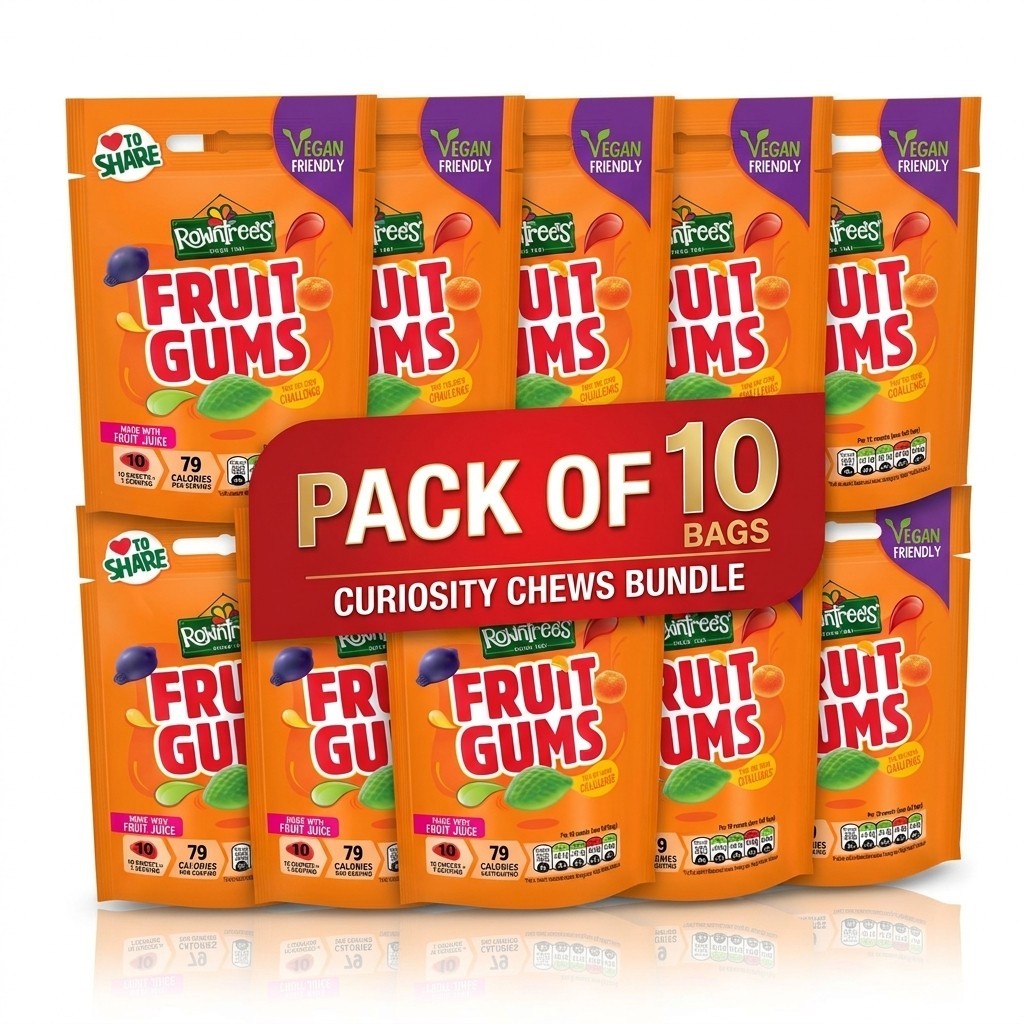 Rowntree's Fruit Gums & Jelly Sweets Variety Pack 120g x 50 | 5 Favourite Varieties